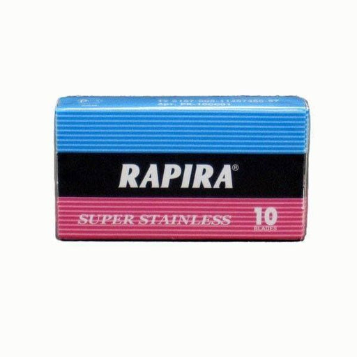10 Rapira Super Stainless DE Blade, 1 pack of 10 blades - Phoenix Artisan Accoutrements