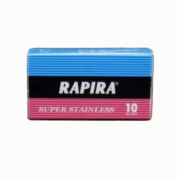 10 Rapira Super Stainless DE Blade, 1 pack of 10 blades - Phoenix Artisan Accoutrements