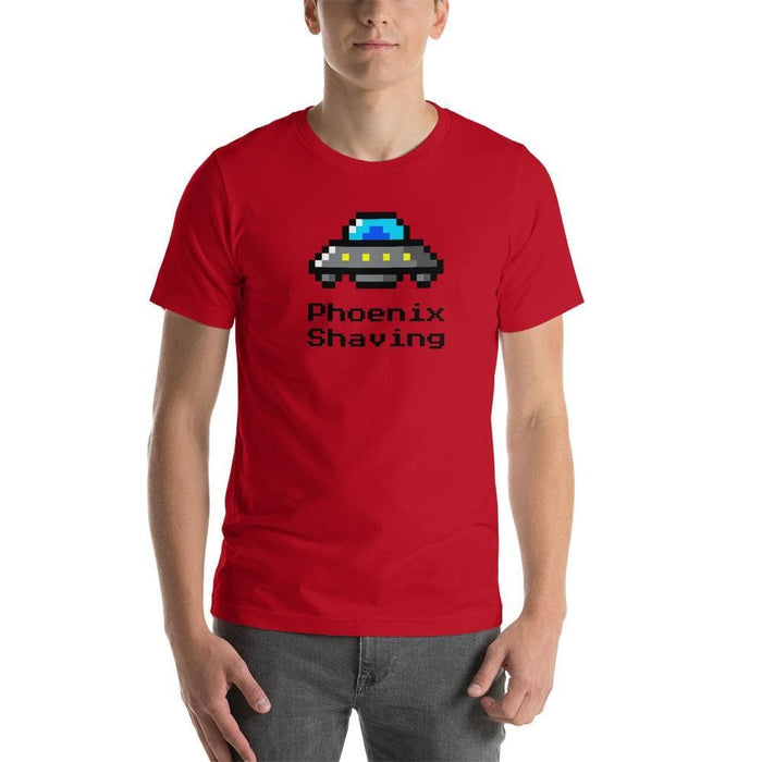 8 Bit Phoenix Shaving Short-Sleeve Unisex T-Shirt - Phoenix Artisan Accoutrements
