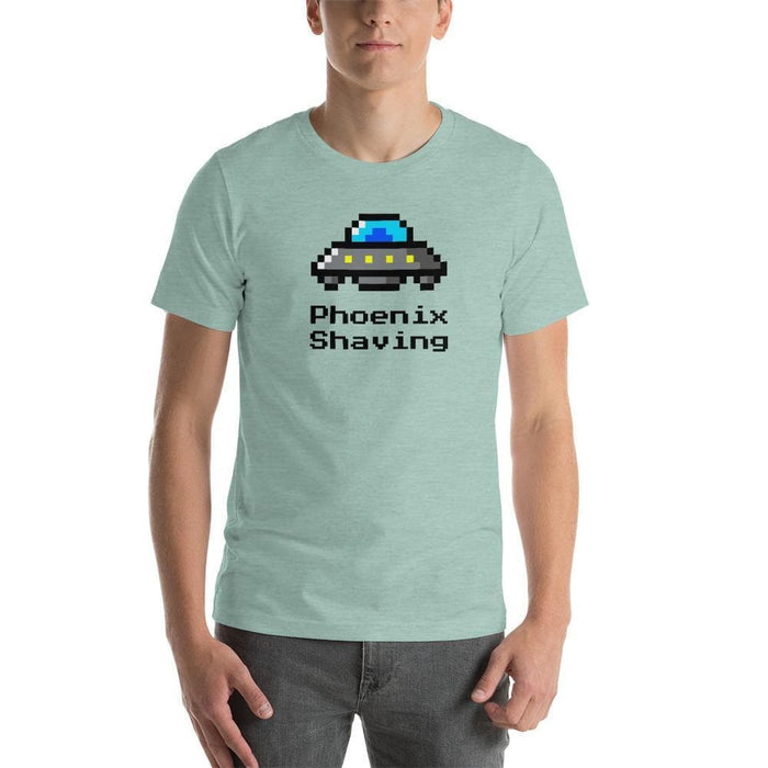8 Bit Phoenix Shaving Short-Sleeve Unisex T-Shirt - Phoenix Artisan Accoutrements