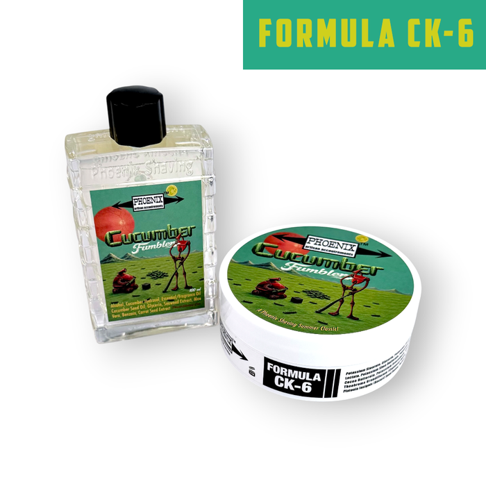 Cucumber Fumbler Artisan Shave Soap & Aftershave Bundle | Ultra Premium CK-6 Formula | A PAA Classic Just In Time For Summer!