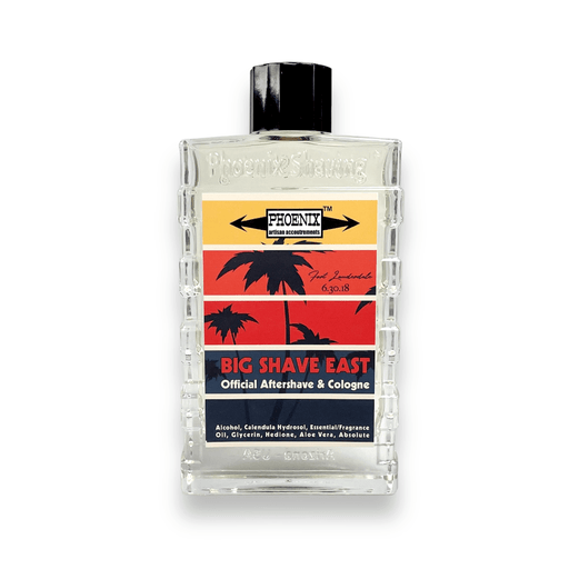 Big Shave East Aftershave Cologne | Frangipani, Tobacco & Apricot | The Scent of Summer | Seasonal - Phoenix Artisan Accoutrements