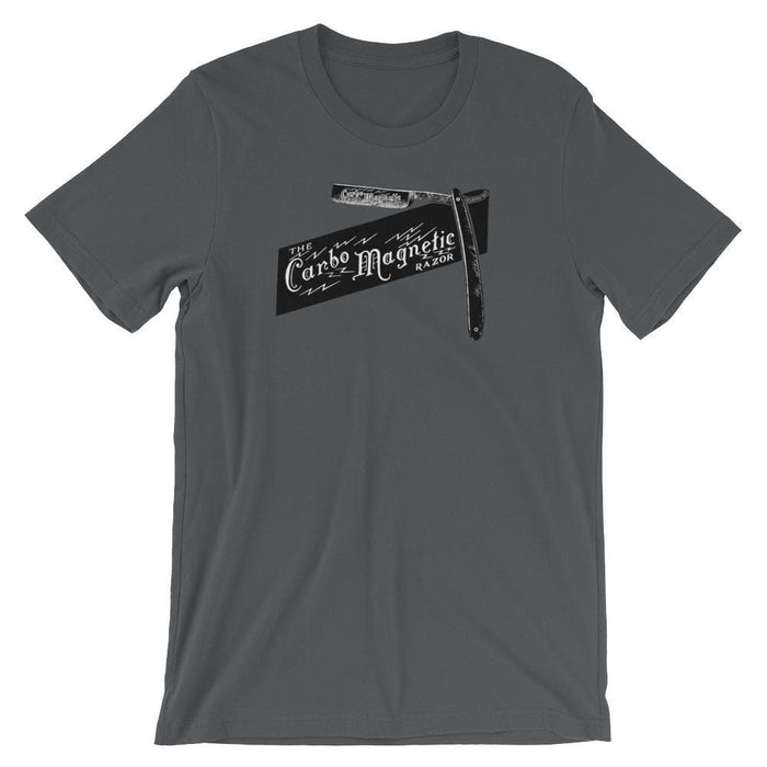 Carbo Magnetic Straight Razor 1906 Vintage Ad Short-Sleeve Unisex T-Shirt - Phoenix Artisan Accoutrements
