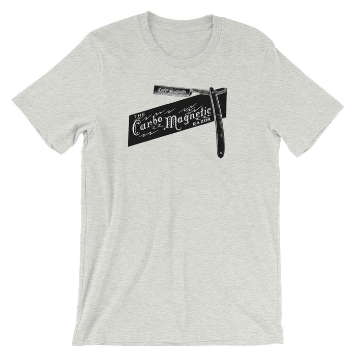 Carbo Magnetic Straight Razor 1906 Vintage Ad Short-Sleeve Unisex T-Shirt - Phoenix Artisan Accoutrements