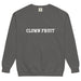 Clown Fruit “COLLEGE OF CHAOS” SWEATSHIRT | garment-dyed sweatshirt - Phoenix Artisan Accoutrements