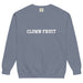 Clown Fruit “COLLEGE OF CHAOS” SWEATSHIRT | garment-dyed sweatshirt - Phoenix Artisan Accoutrements