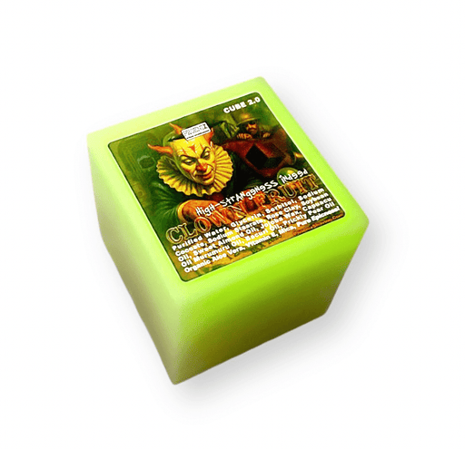 Clown Fruit's Glo CUBE 2.0 | 8 oz Preshave Soap | Spooky Seasonal Scent! | Yes, It Glows! - Phoenix Artisan Accoutrements
