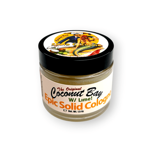 Coconut Bay w/ Lime Solid Cologne | Contains Prickly Pear Oil | A Tropical Bay Rum - Phoenix Artisan Accoutrements