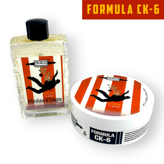 COOP Artisan Shave Soap & Aftershave Bundle | Ultra Premium CK-6 Formula | Homage To One Of The Boldest Fragrances Ever Made! - Phoenix Artisan Accoutrements