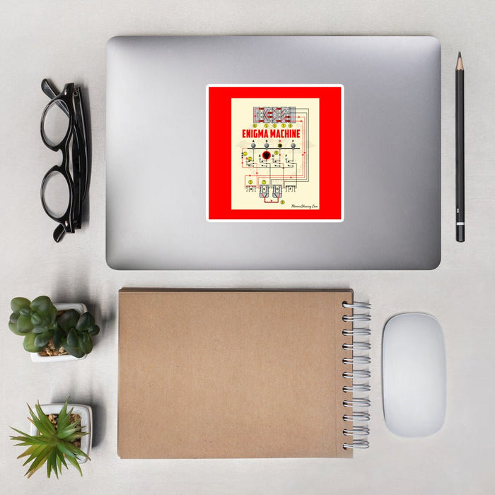 Enigma Machine Bubble-Free Vinyl Stickers | Available in 3 Sizes! - Phoenix Artisan Accoutrements