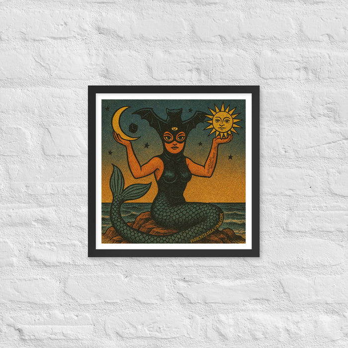 La Sirena Alternate Art Framed Print | Available in Multiple Sizes - Phoenix Artisan Accoutrements