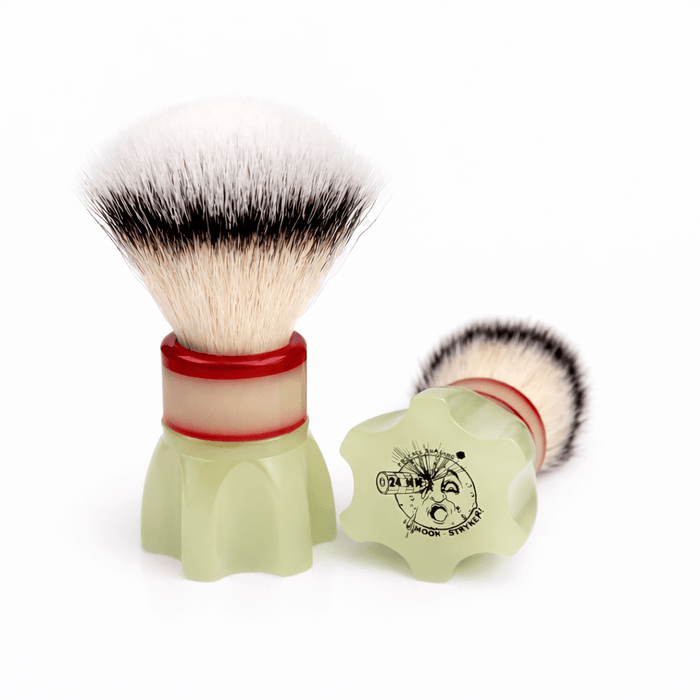 Moon Stryker GLOW 24mm Snickle Synth Hybrid Brush | A Space-Age Revival with a Touch of Cinema Magic! - Phoenix Artisan Accoutrements