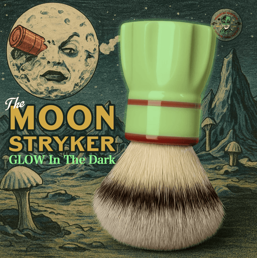 Moon Stryker GLOW 24mm Snickle Synth Hybrid Brush | A Space-Age Revival with a Touch of Cinema Magic! - Phoenix Artisan Accoutrements