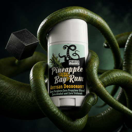 Pineapple Bay Rum Natural Deodorant | A Classic Summer Bay Rum! - Phoenix Artisan Accoutrements