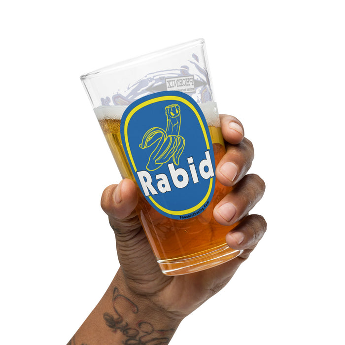 The Epic Rabid Banana Pint Glass - Phoenix Artisan Accoutrements