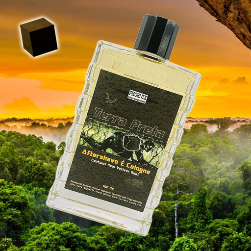 Terra Preta Aftershave & Cologne | Contains Real Vetiver Root | The Scent of Fresh, Dark, Earthy Soil - Phoenix Artisan Accoutrements